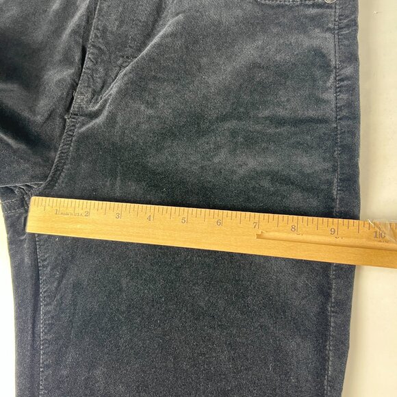Adriano Goldschmid Pant Women 27x33 High Rise Alexis Bootcut Black Velvet Tag 27 - Picture 14 of 16